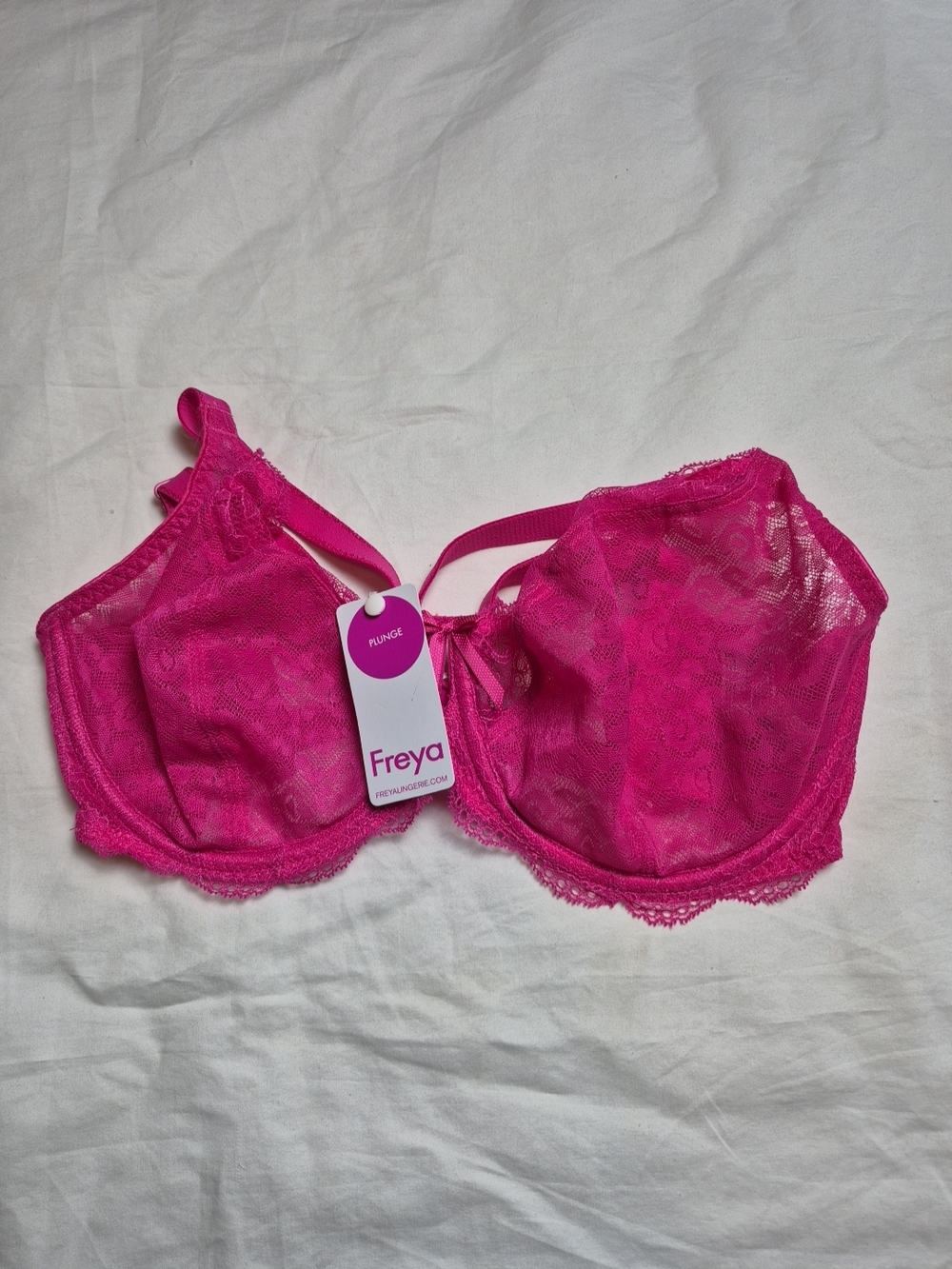 Freya Bright Fuchsia Lace Underwire Bra